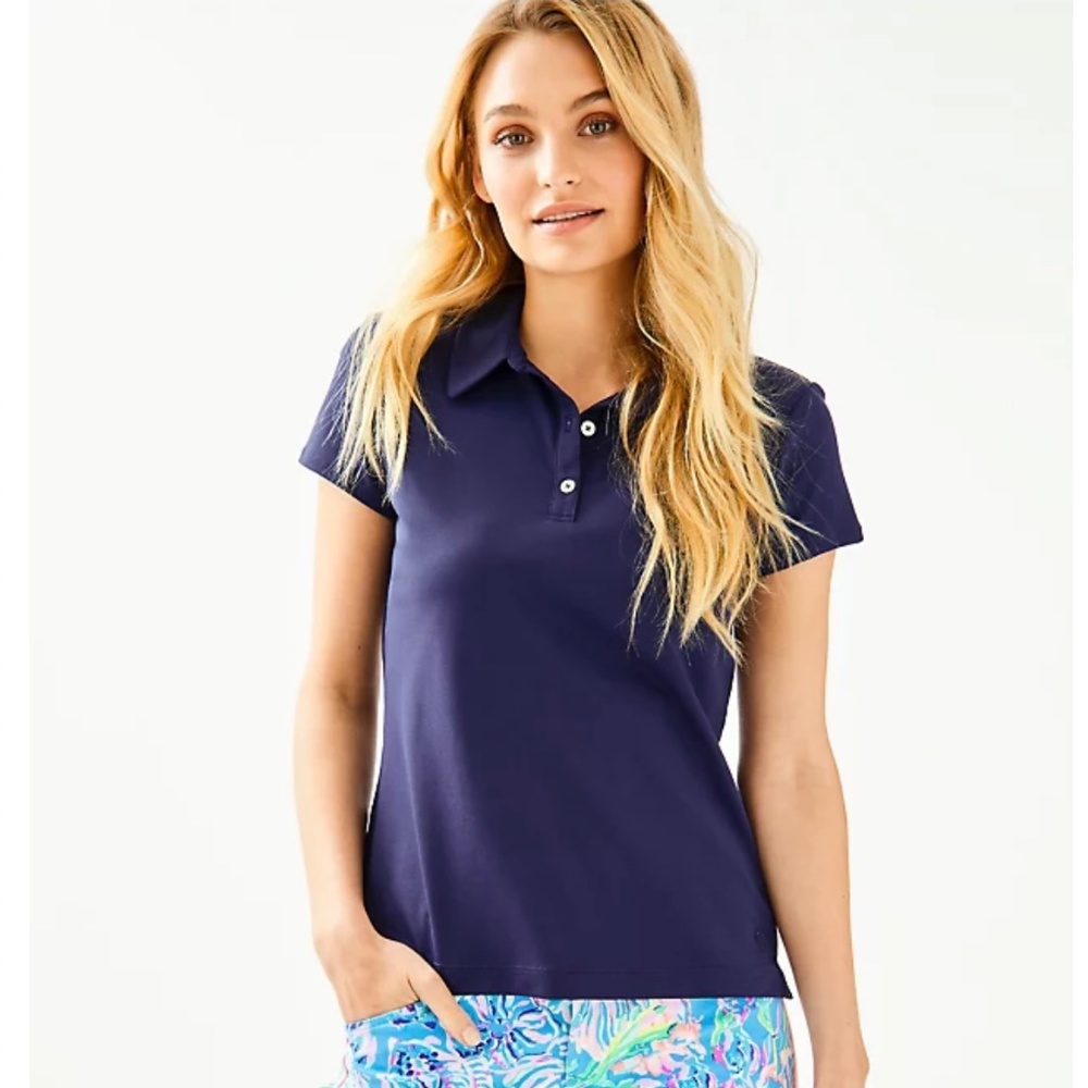 UPF 50+ Luxletic Frida Polo Top